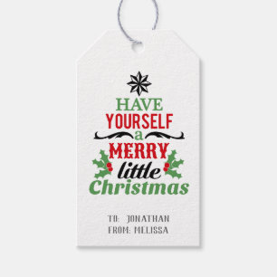 Christmas Quote/ Typography/Personalised Gift Tags