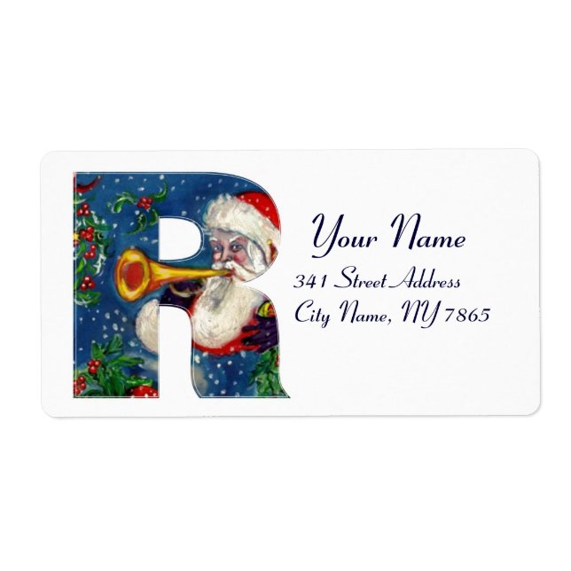 CHRISTMAS R LETTER / SANTA CLAUS BUGLER (Front)
