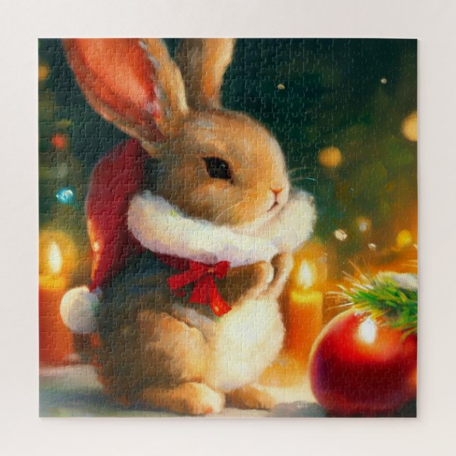 Christmas Rabbit (1) Jigsaw Puzzle (Vertical)
