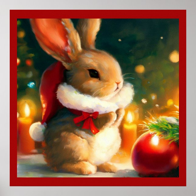 Christmas Rabbit 1 Poster (Front)