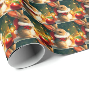 Christmas Rabbit 1 Wrapping Paper