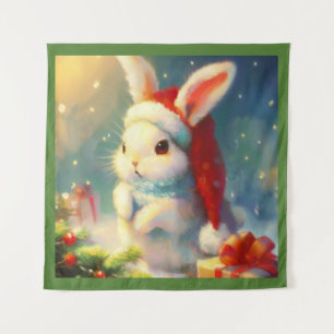 Christmas Rabbit 2 Tapestry