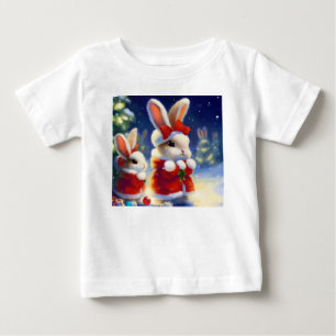 Christmas Rabbit 3 Baby T-Shirt