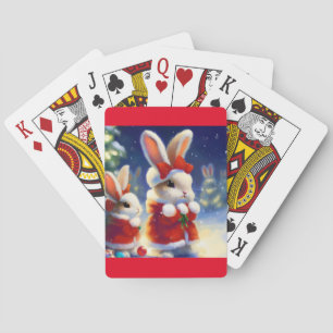 Christmas Rabbit (3) Playing Cards