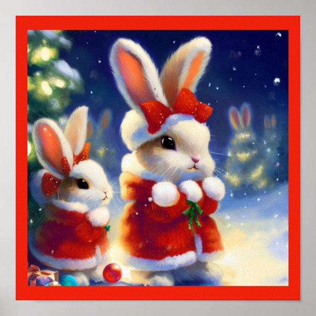 Christmas Rabbit 3 Poster (Front)