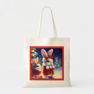 Christmas Rabbit 3 Tote Bag