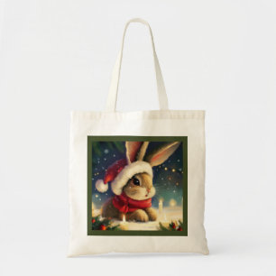 Christmas Rabbit 4 Tote Bag