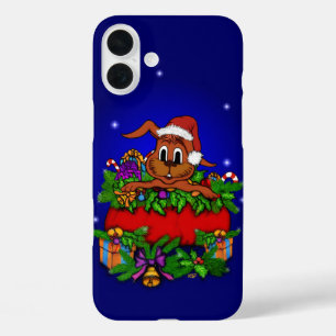 Christmas Rabbit iPhone 16 Plus Case