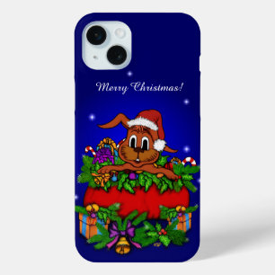 Christmas Rabbit iPhone 15 Mini Case