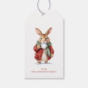 Christmas Rabbit Gift Tags
