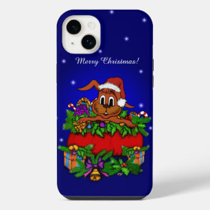 Christmas Rabbit iPhone 14 Plus Case
