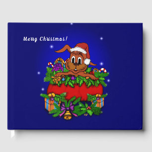 Christmas rabbit, merry Christmas! Guest Book