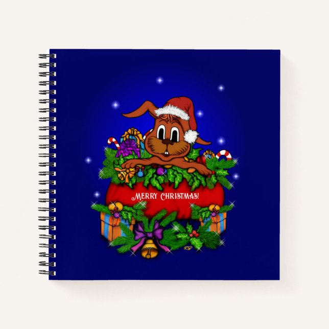 Christmas Rabbit Notebook (Front)