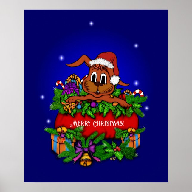 Christmas Rabbit Poster (Front)