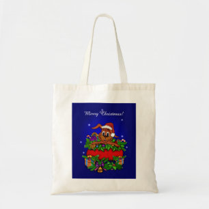Christmas Rabbit Tote Bag