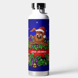 Christmas Rabbit Water Bottle