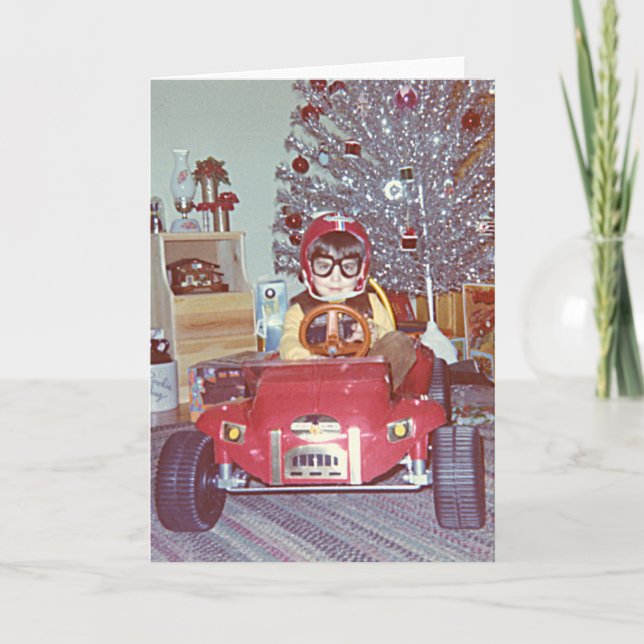 Christmas Racer Holiday Card (Front)