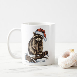 Christmas Racoon Coffee Mug