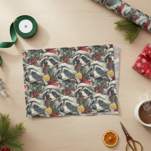 Christmas Racoon  Tissue Paper