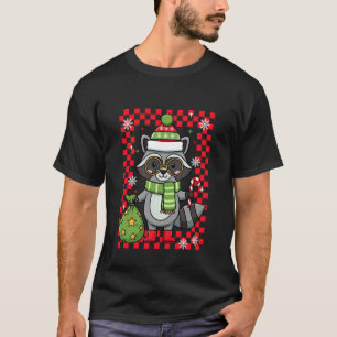 Christmas Racoon Xmas Holiday Trash Panda Boys Gi T-Shirt