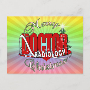 CHRISTMAS RADIOLOGY DOCTOR HOLIDAY POSTCARD
