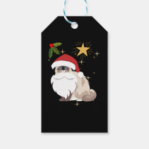 Christmas Ragdoll cat Gift Tags