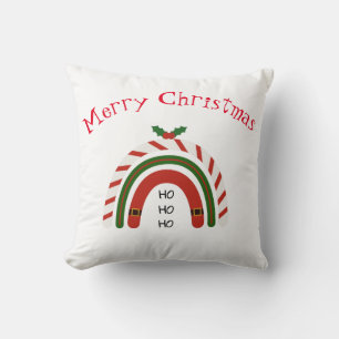 Christmas Rainbow Let it Snow Cushion