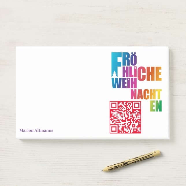 Christmas Rainbow Notes (On Desk)