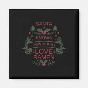 Christmas Ramen Lovers Shirt For Comfort Foodies H Magnet