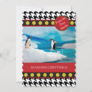 Christmas range Dogtooth, Houndstooth Holiday Card