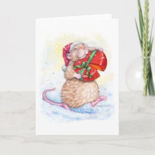 Christmas Rat Holiday Card