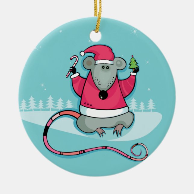 Christmas Rat Ornament (Front)
