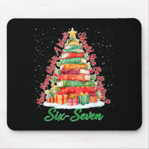 Christmas Reading 67 Six Seven Meme Teacher Book L Mouse Pad