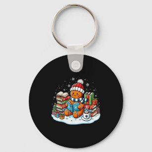 Christmas Reading Book Lover Bookworm Librarian Gi Key Ring