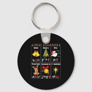 Christmas Reading Teacher Syllable Types Phonemic Key Ring