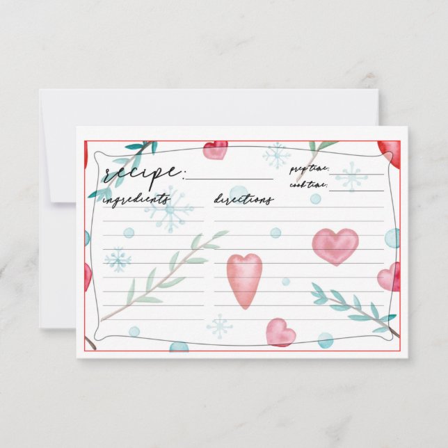 Christmas recipe cards (Front)