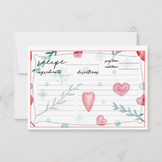 Christmas recipe cards