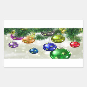 Christmas Rectangular Sticker