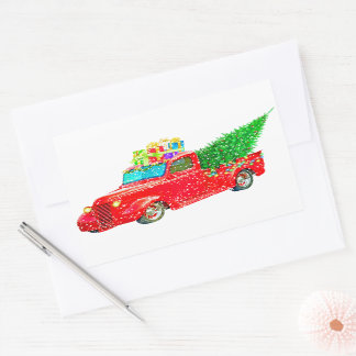 Christmas Rectangular Sticker