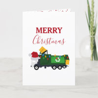 Christmas Recycling Garbage Truck