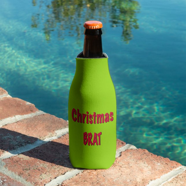 Christmas Red And Brat Green  Bottle Cooler (In Situ Pool)