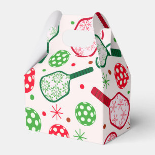 Christmas Red and Green Pickleball Paddles  Favour Box