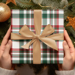 Christmas Red And Green Plaid   Wrapping Paper Sheet<br><div class="desc">This charming and timeless traditional red and green Christmas plaid is the perfect choice for adding a rustic, cosy touch to your holiday gift wrapping. Whether you're presenting gifts to loved ones or decorating around the house, this classic pattern evokes the warmth and festive spirit of the season, making it...</div>