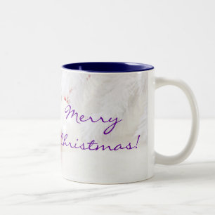 Christmas Red And White Merry Christmas III Two-Tone Coffee Mug