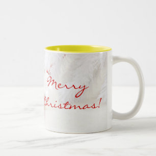 Christmas Red And White Merry Christmas Two-Tone Coffee Mug