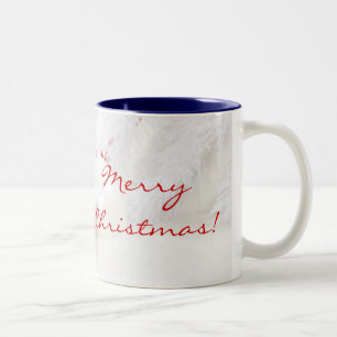 Christmas Red And White Merry Christmas Two-Tone Coffee Mug