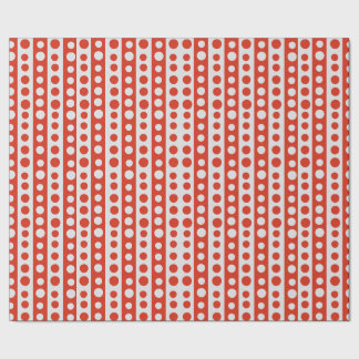 Christmas Red and White Polka Dots Wrapping Paper