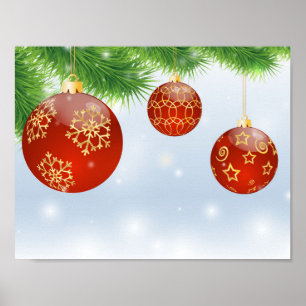 Christmas Red Balls poster