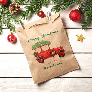 Christmas Red Car Holiday Favour Bags