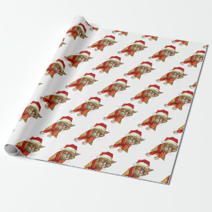 Christmas Red Cat Wrapping Paper